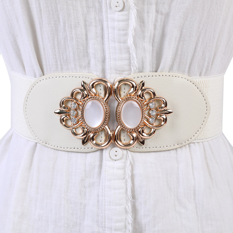 Ceinture élastique pour femmes, 65cm, à la mode, large, jupe décontractée, décoration, ceinture large