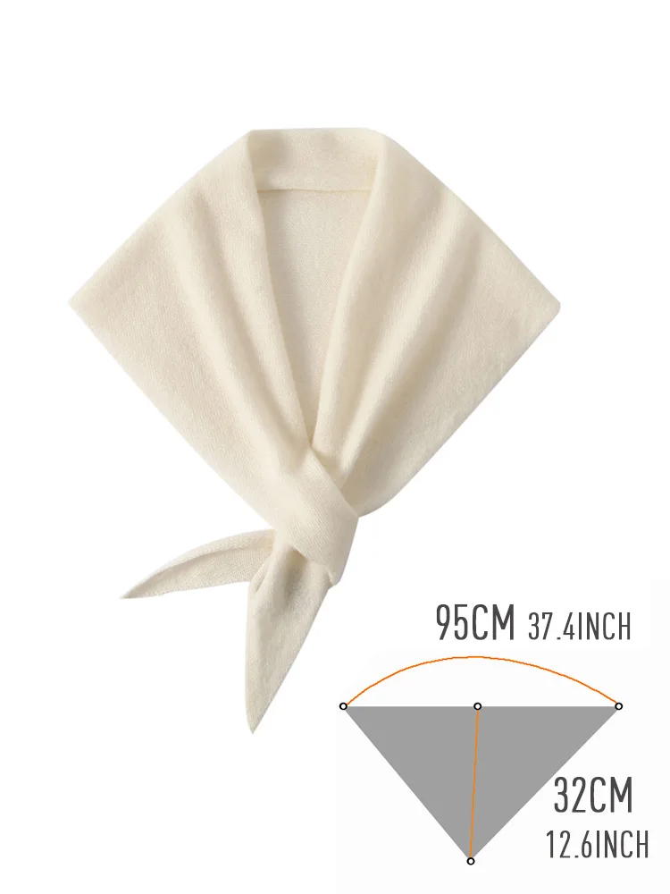 Écharpe triangulaire mini en cachemire pour femme, 100% cachemire pour bébé, petit cache-cou, automne hiver, cowl, pashmina, doux, léger, tricoté, foulard