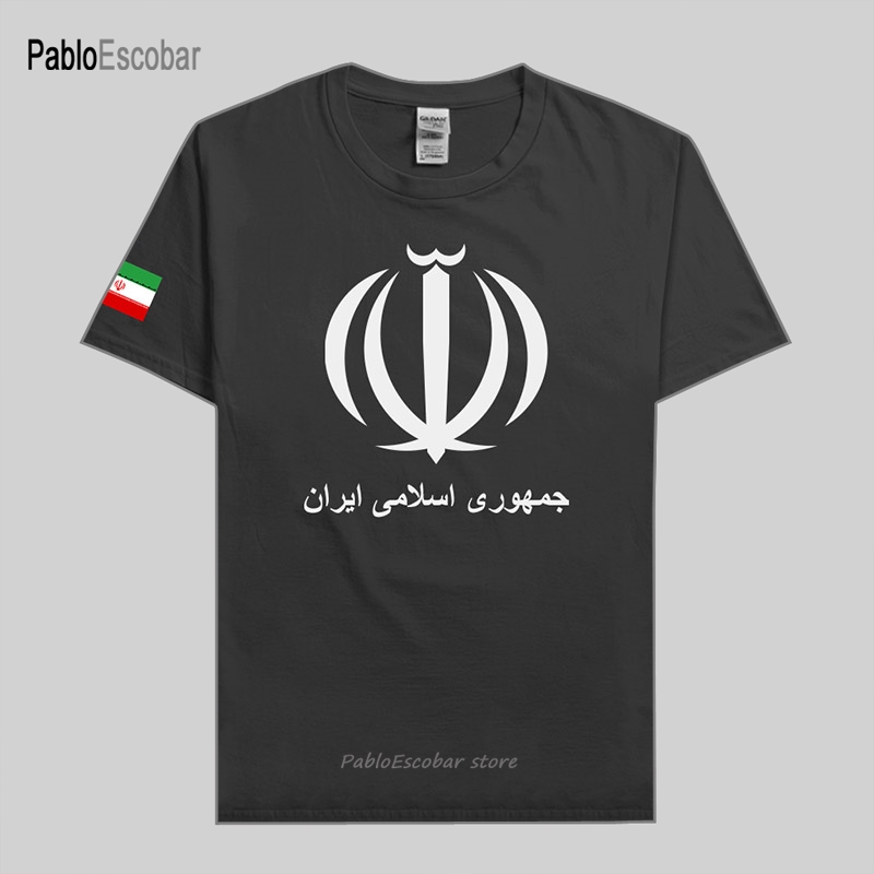 T-shirt en coton pour hommes, maillot de fitness, équipe de la nation, réunion islamique, vêtements de marque, t-shirts à la mode, médicaments IR, Iran, nouveau