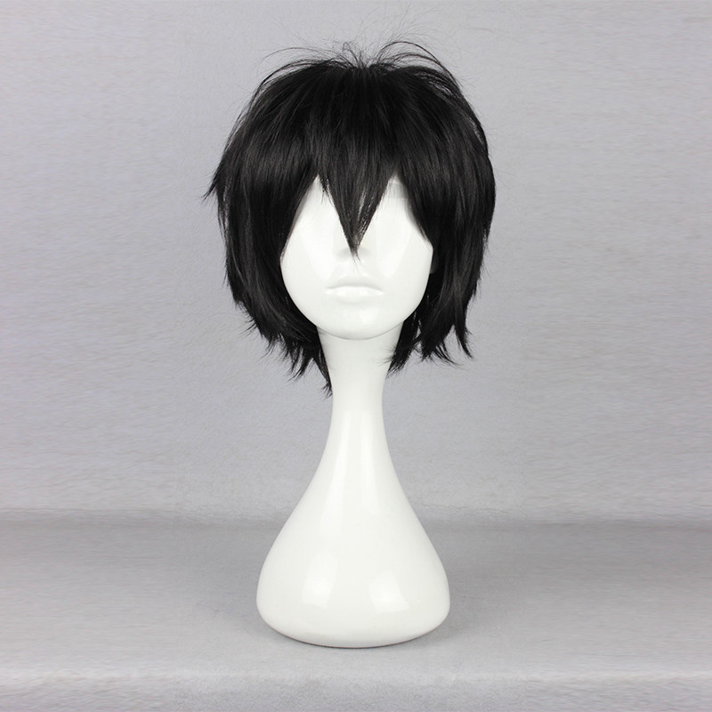 Le dernier maître de l'air Zuko Zuzu cheveux synthétiques noirs courts perruques de Cosplay fibre de résistance à la chaleur + un bonnet de perruque