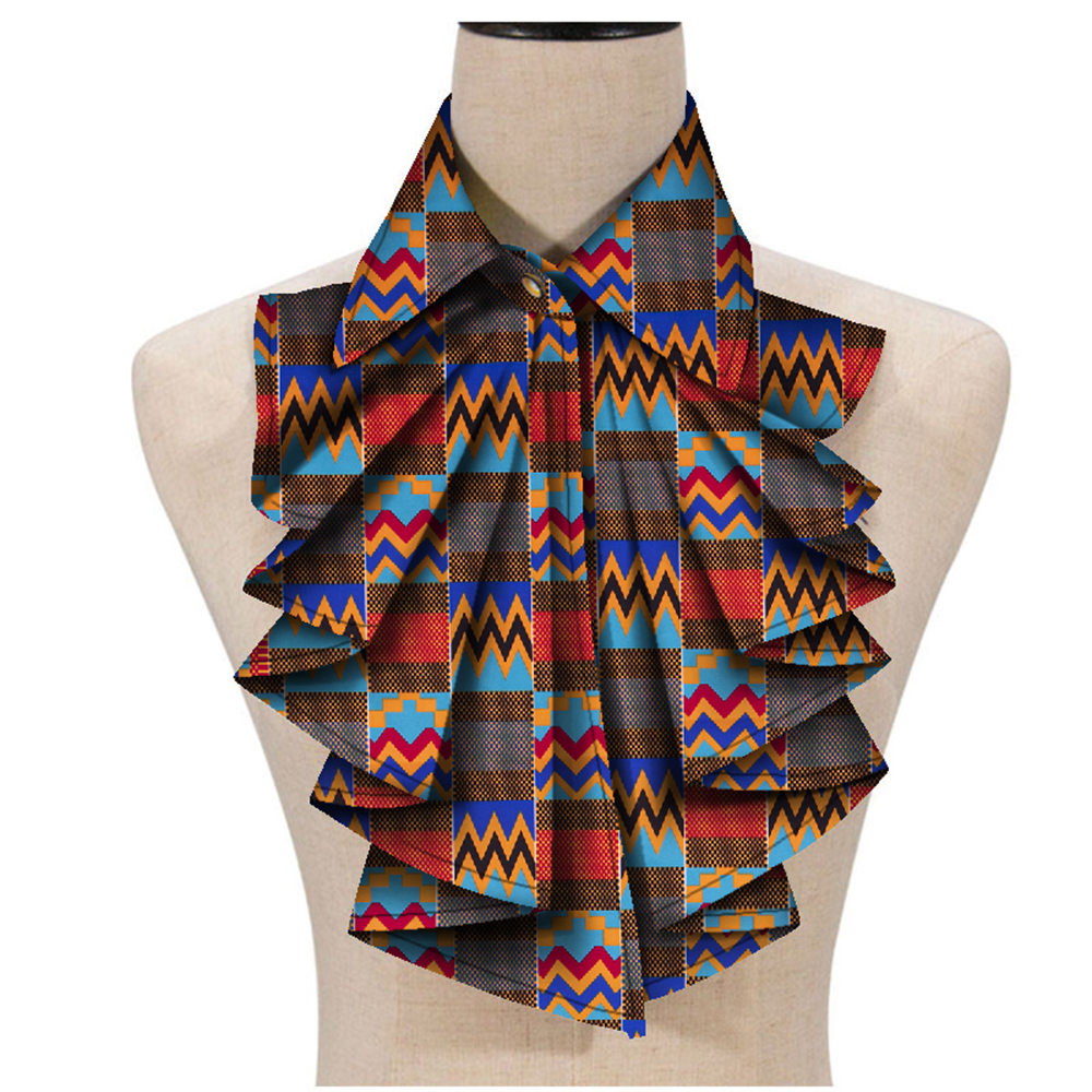 Nouvelle mode imprimé africain Ankara cravate pour femmes Triangle Ankara tissu cravate afrique cravate WYA027