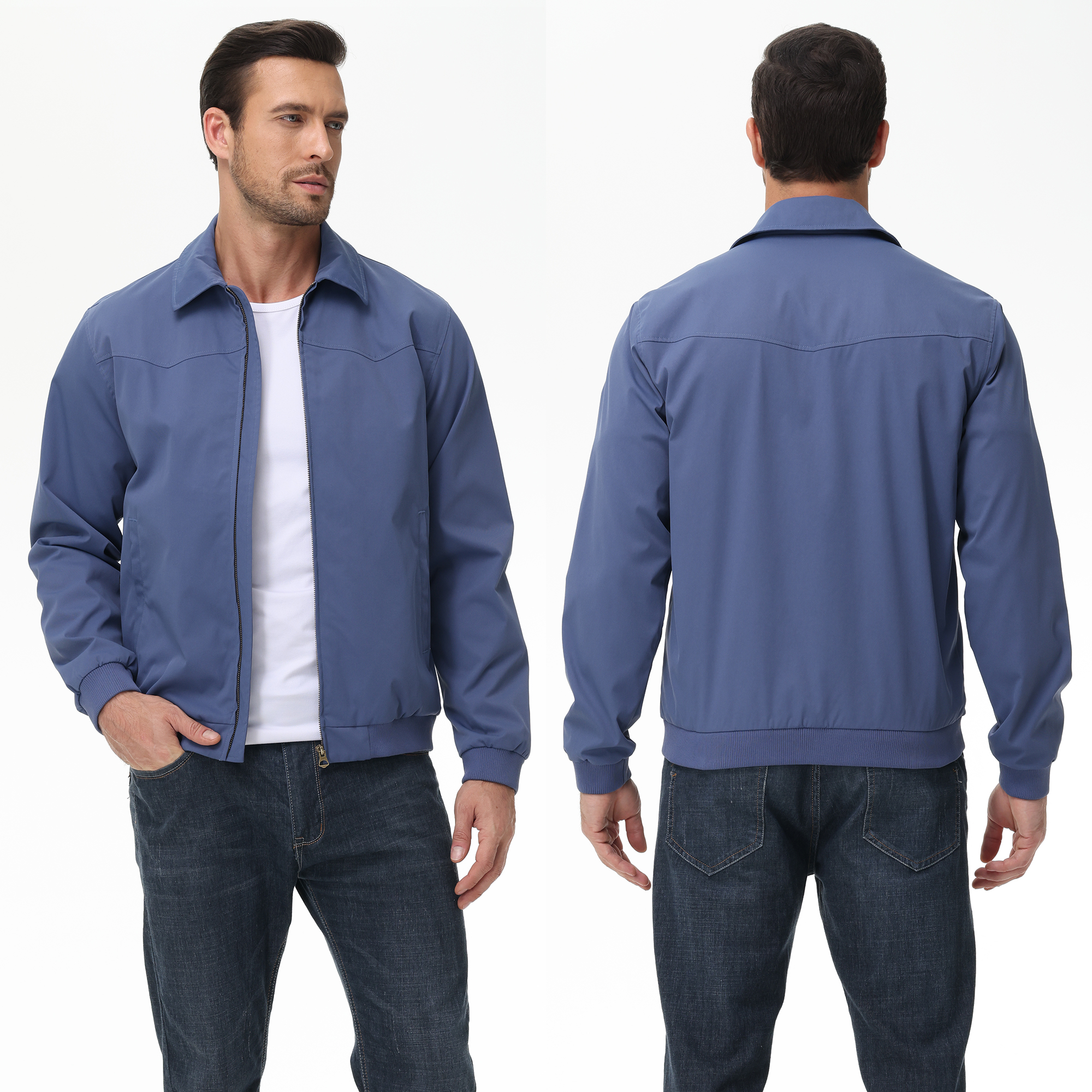 Veste d'affaires décontractée pour hommes, manteau coupe-vent imperméable à la mode, veste Cargo pour les voyages quotidiens en plein air, automne et hiver