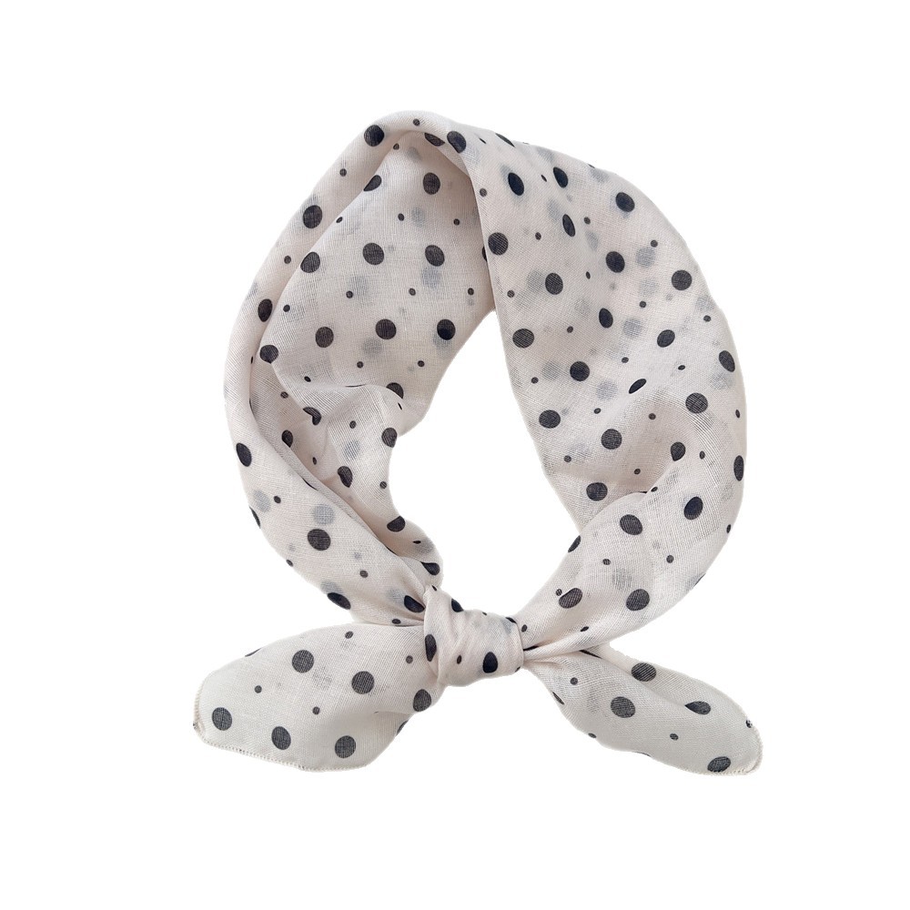 Coton lin 58cm écharpe carrée femmes foulard fleur imprimé géométrique foulard foulards bandeau Bandanas bandeau bandeaux