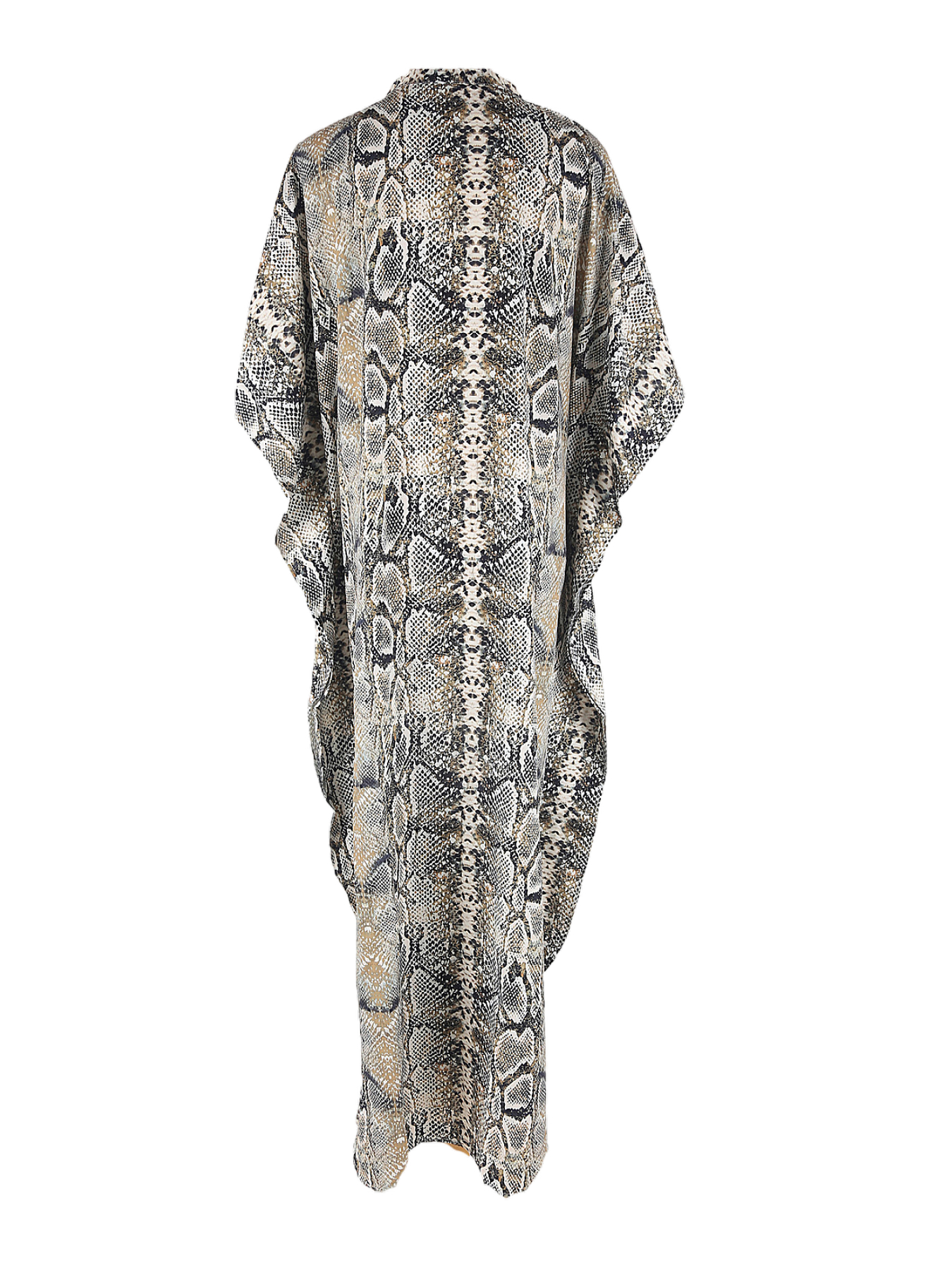 Paréo de plage à imprimé bohème |   Robe caftan de style chemise à boutons – Parfaite pour les vacances à la plage ou au bord de la piscine