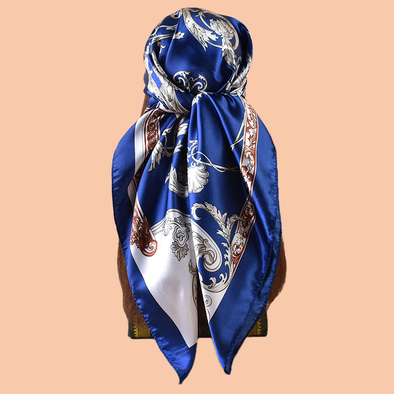 Foulard carré en Satin pour femmes, 90x90 pouces, multi-usage, serviette de plage, accessoire de fête, qualité supérieure, 1 pièce