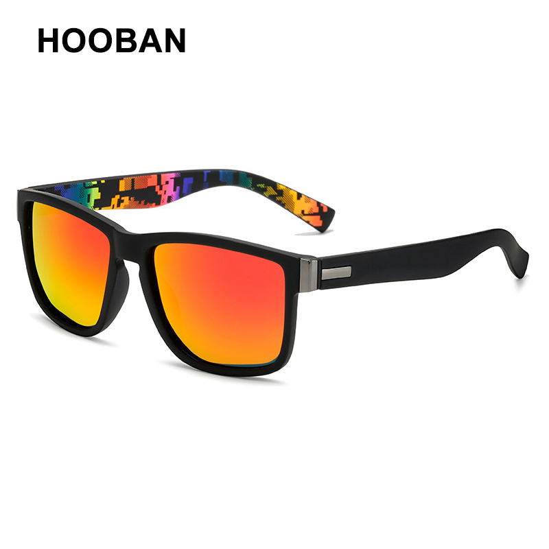 Lunettes de soleil polarisées de sport classiques pour hommes et femmes, carrées, à la mode, élégantes, été, nuances bleues et vertes, UV400