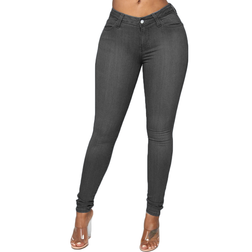 Nouveau Jean Skinny Femme Taille Haute 7 Couleurs 2026 – Pantalon Crayon en Denim Élastique Tendance et Décontracté – Tailles S-2XL