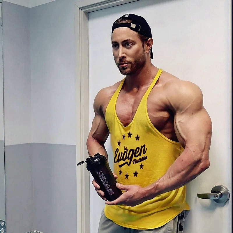 Muscle hommes sport débardeur coton maillot de corps hauts de sport sans manches débardeur hommes fitness course sweat gilet