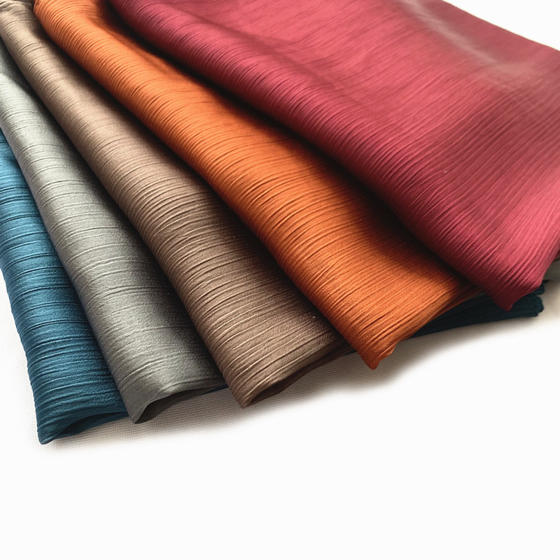 Hijab en mousseline de soie et Satin froissé pour femmes musulmanes, Mini crêpe uni, châle froissé, solide, Long, Turban, foulard islamique