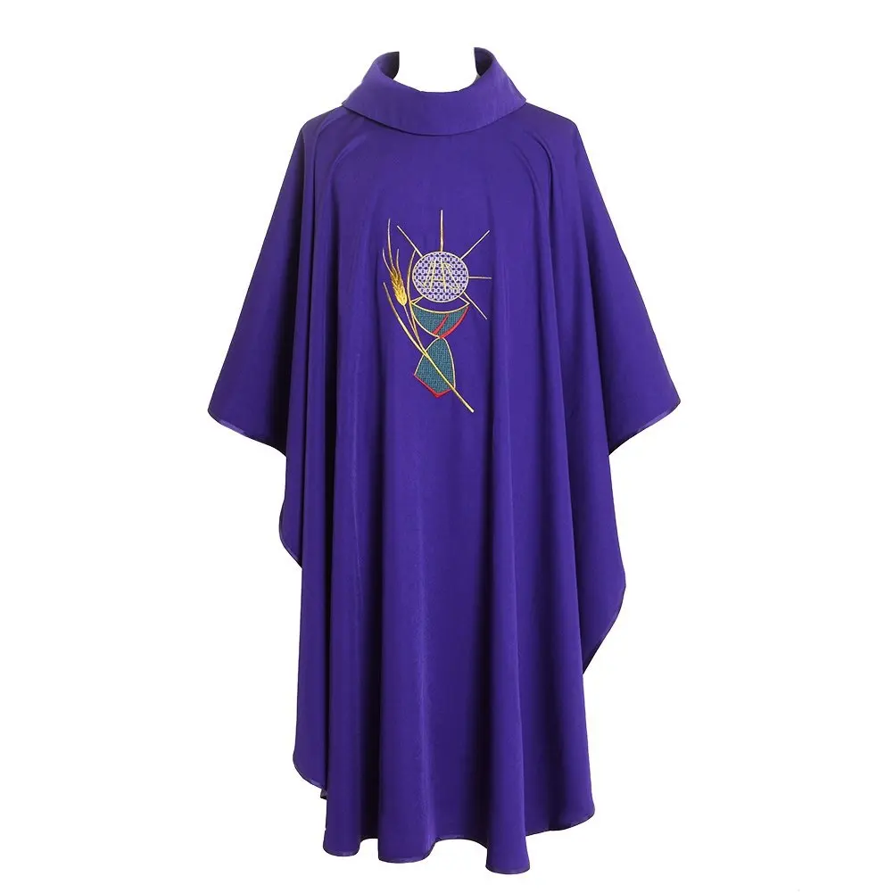Halloween Cosplay prêtre vestimentaires chrétien Style européen Polyester adulte catholique religieux archbishop vêtements clergé Robe