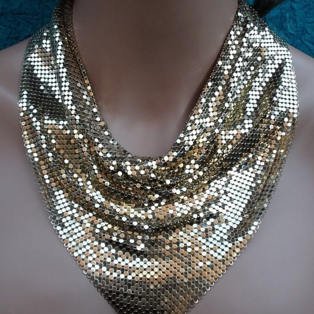 Mode foulard paillettes Triangle foulards Style coréen foulard châle bandeau cou enveloppement collier Bandanas hommes