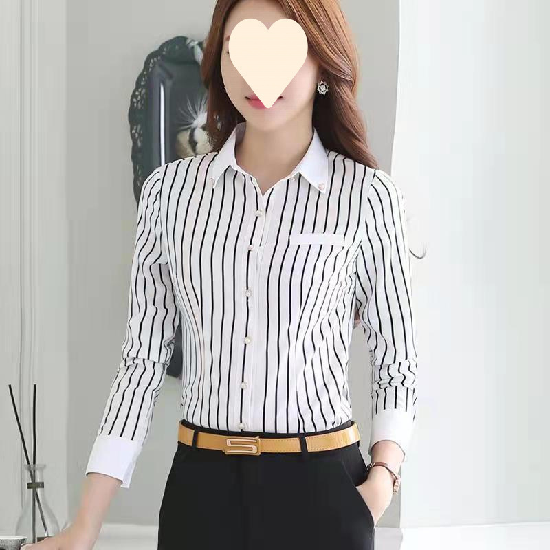 Chemise professionnelle à manches courtes pour femmes, Style printemps/été, élégante, col à manches courtes, boutons rayés, haut en mousseline de soie