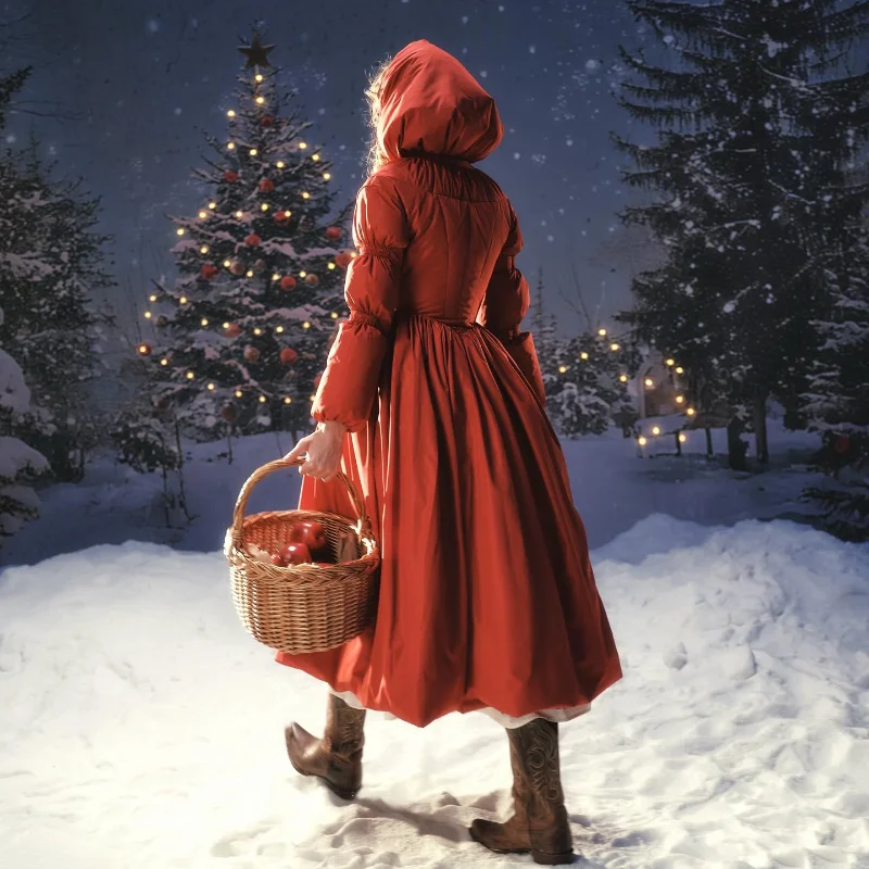 Femmes Chic solide robe Maxi veste bouffante coupe ajustée ligne S grand ourlet chaud longues Robes manteau 2026 nouvelle tenue dame haute rue vêtements d'extérieur