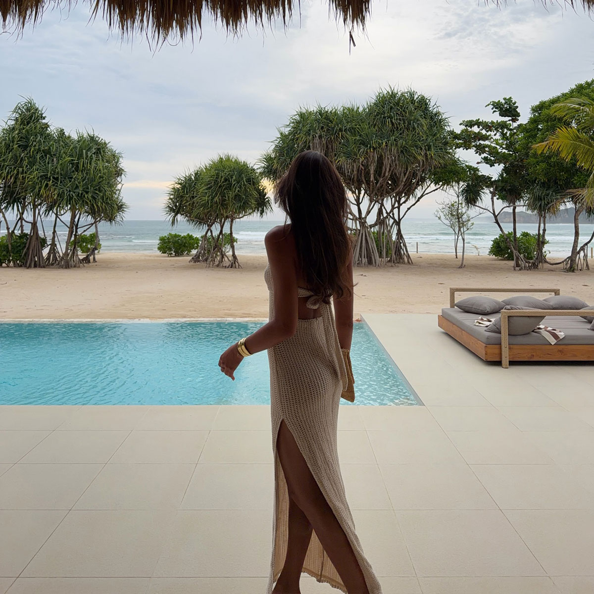 Robe de plage bandeau pour femme, maxi-robe découpée, tenue de villégiature, robe cache-maillot sans manches en tricot, robe de soirée d'été