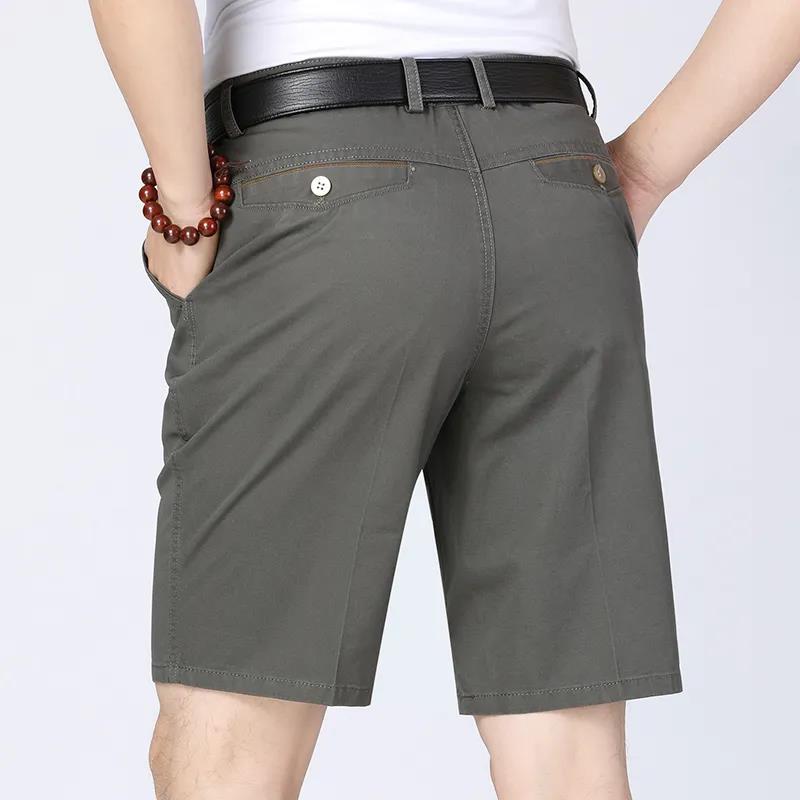 Short de plage pour homme, 100% coton, longueur aux genoux, marque classique, vêtements confortables