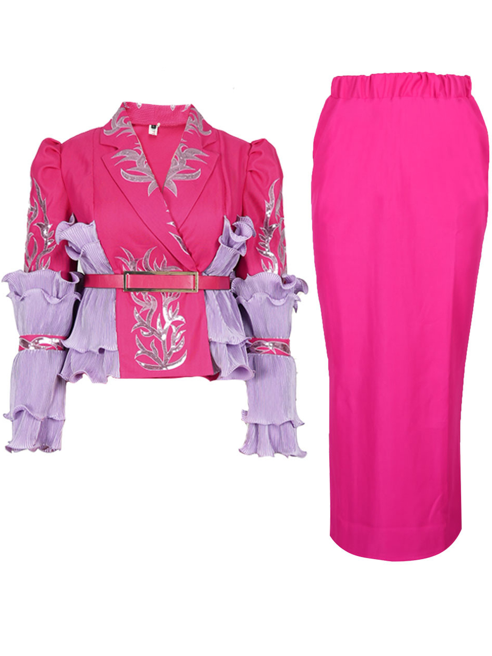 Robes de soirée de luxe pour femmes, hauts à manches volantées et jupe, ensemble 2 pièces, vêtements africains, tenue Dubaï Turquie, robes d'anniversaire