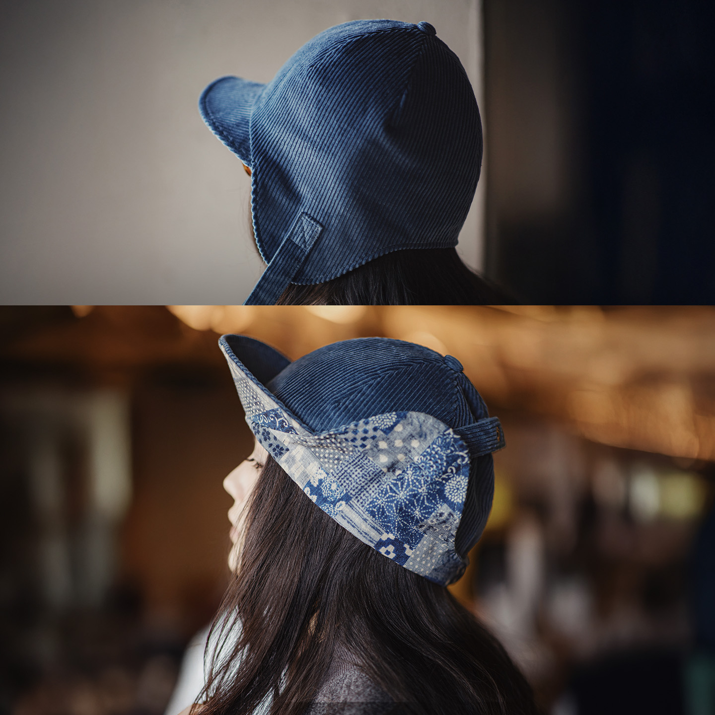 Maden femmes Vintage velours côtelé Bomber chapeau hiver chaud oreillette casquette épais coupe-vent pilote chapeau réglable rétro Design