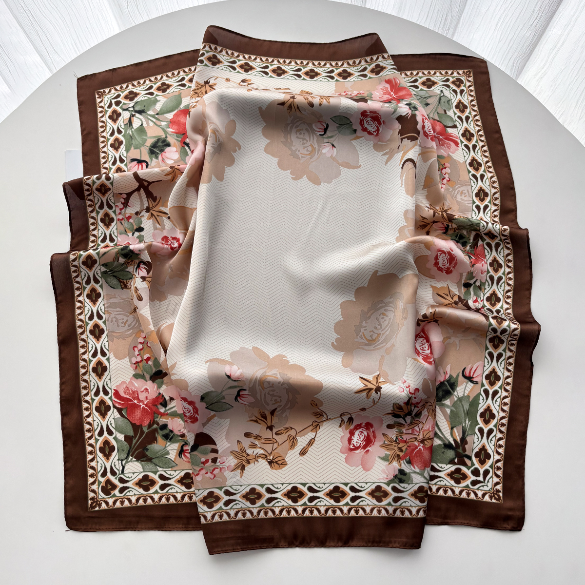 Écharpe rétro à motif Paisley pour femme, imitation soie, foulard, bandana, hijab, bandeaux, châles carrés, enveloppes