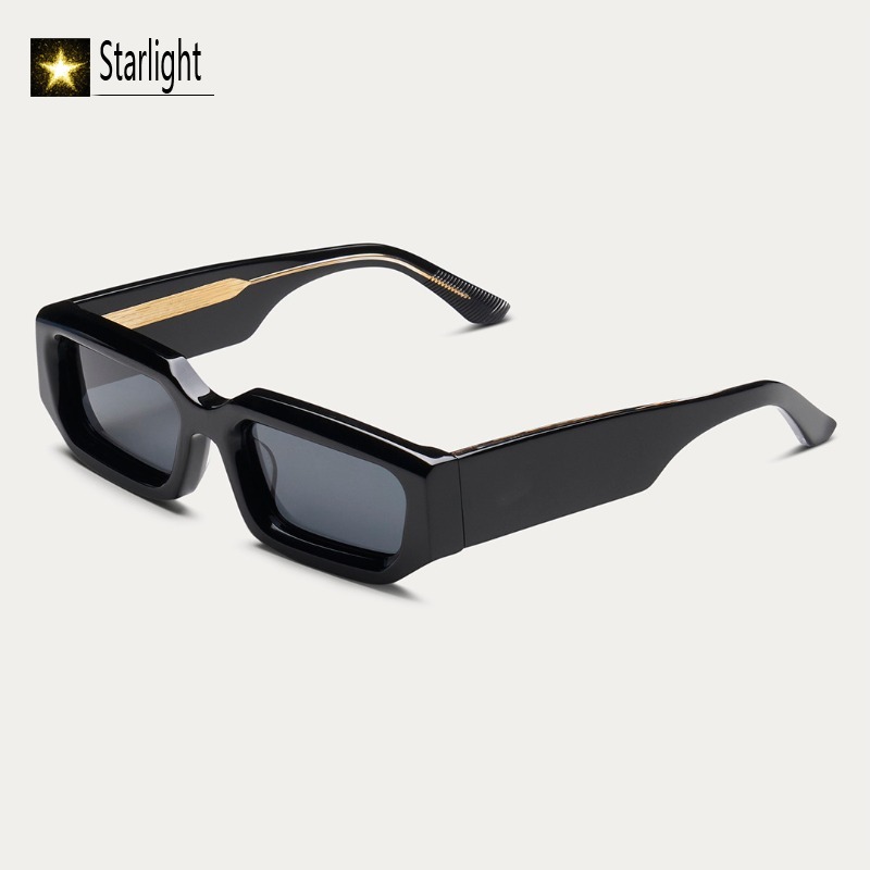 Lunettes de soleil polarisées UV400 en acétate pour homme et femme, idéales pour la conduite et les activités de plein air, collection été 2026, faites à la main, pour verres de 148 mm