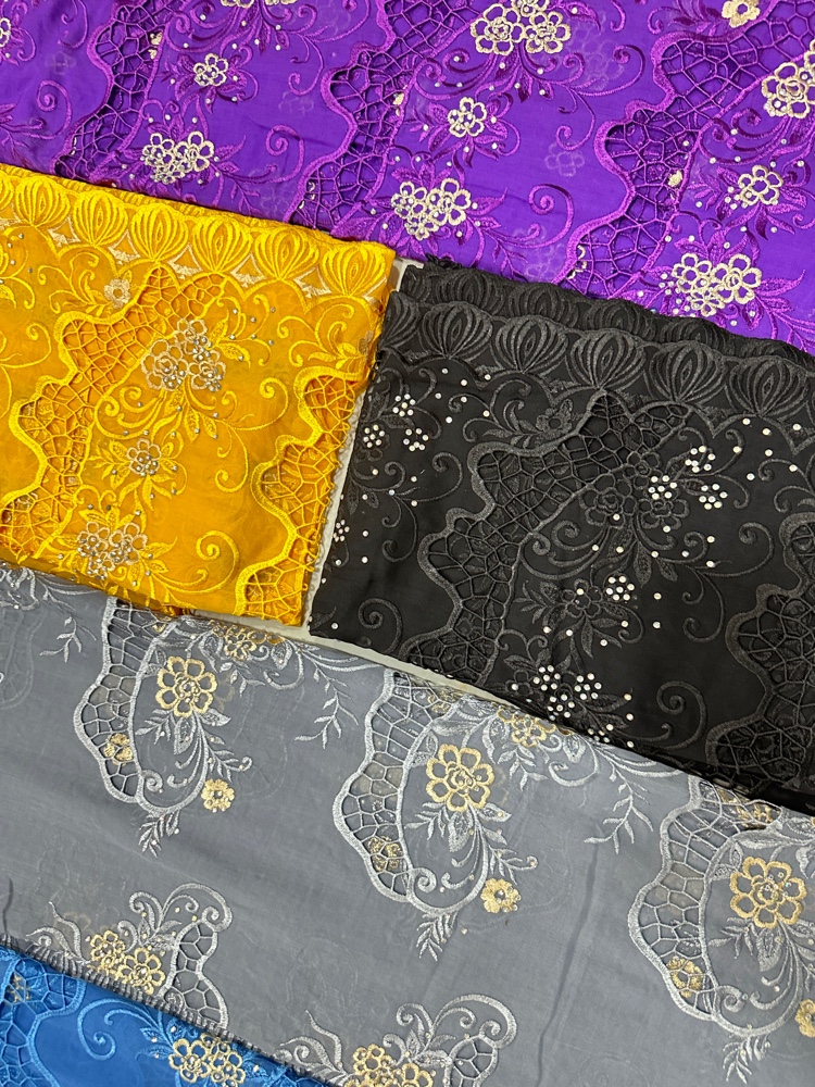 2026 Luxe Meilleur Foulard Hijab Turban Musulman 100% Coton Couleur Dubai, Broderie Circulaire, Grande Taille, Châles en Coton