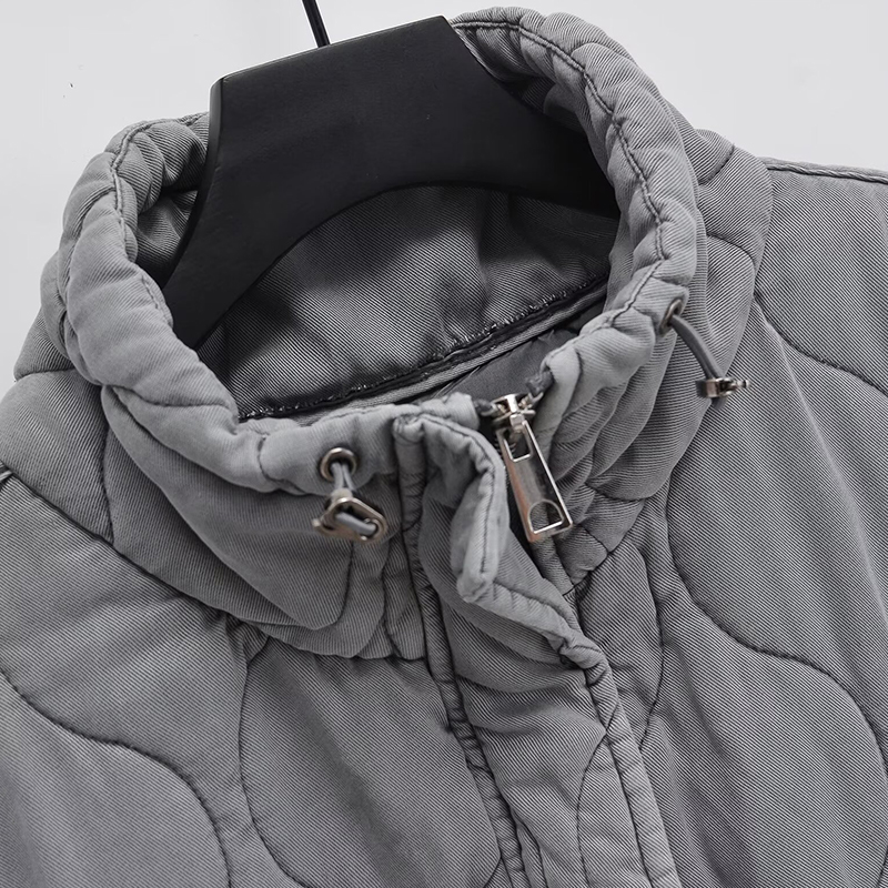 Gilet manteau femmes vestes gris hauts sans manche manteau zartins 2025 vêtements d'extérieur femme gilet Streetwear mode femme vestes manteau