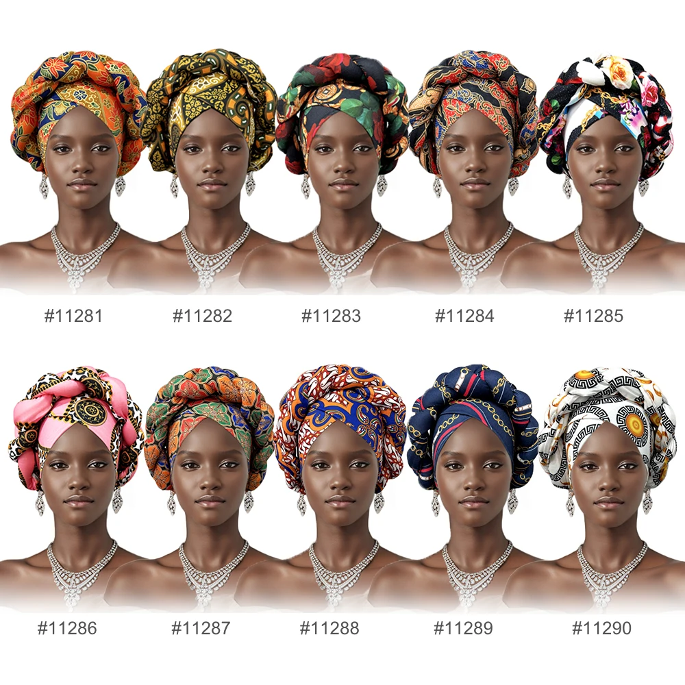 Casquette Turban pour femmes africaines, grande tresse, couverture, Bonnet, couvre-chef, perte de cheveux, chimio, arabe, nouvelle collection 2024