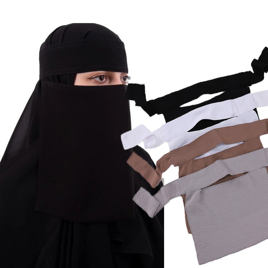 Niqab court pincement oeil respirant Nida Eid Ramadan gros femmes musulmanes Hijab saoudien visage couverture voile Niqab