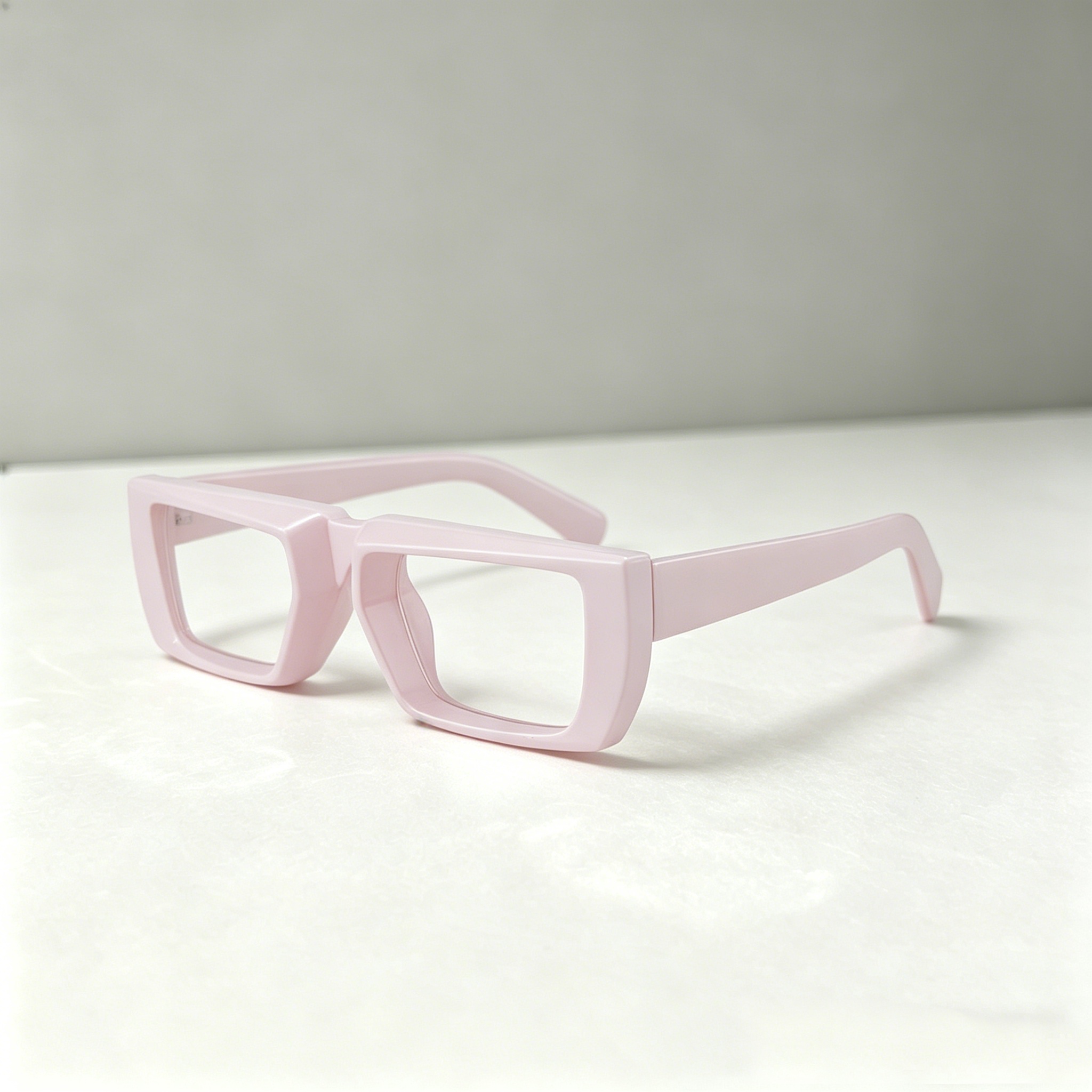 Lunettes carrées surdimensionnées, anti-lumière bleue, à grande monture, pour myopie, à verres plats, transparentes