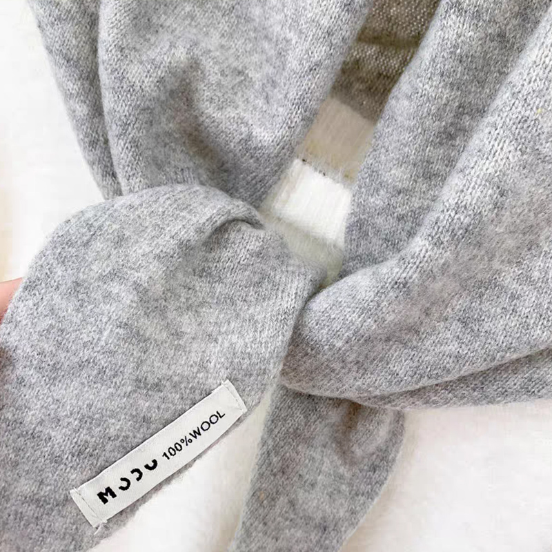 Écharpe triangulaire tricotée en laine de Niche de Style coréen britannique pour femmes, foulard tricoté, écharpe tricotée chaude multifonctionnelle