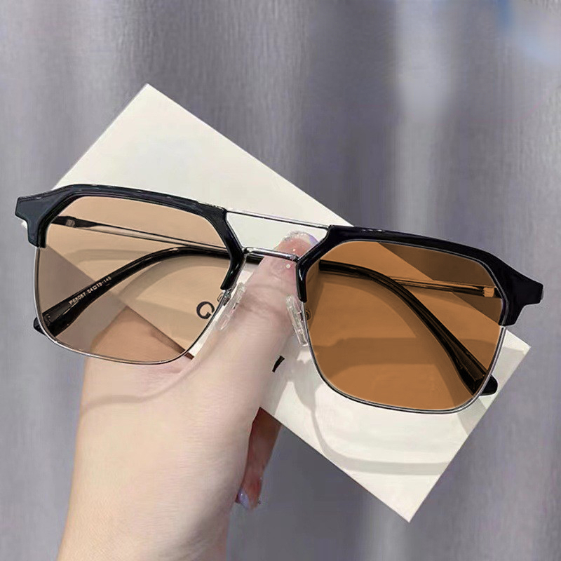 Lunettes photochromiques d'extérieur de luxe pour hommes et femmes, lunettes de myopie finies, dioptries inférieures, unisexe, document proxy, mode vintage