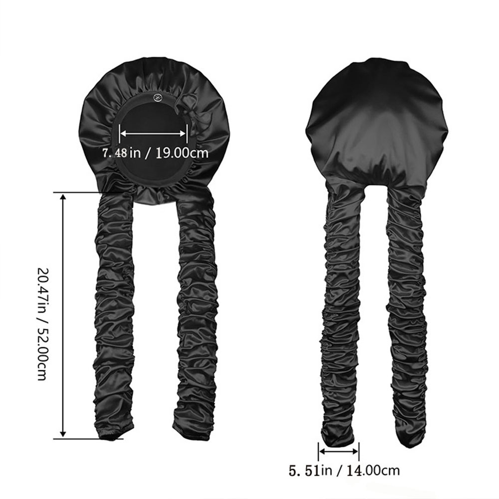 Bonnet de nuit pour cheveux bouclés, bandeau large, bonnet extra large pour cheveux longs, anti-frisottis, chapeau de nuit pour cheveux longs, protection pour coiffures tressées longues