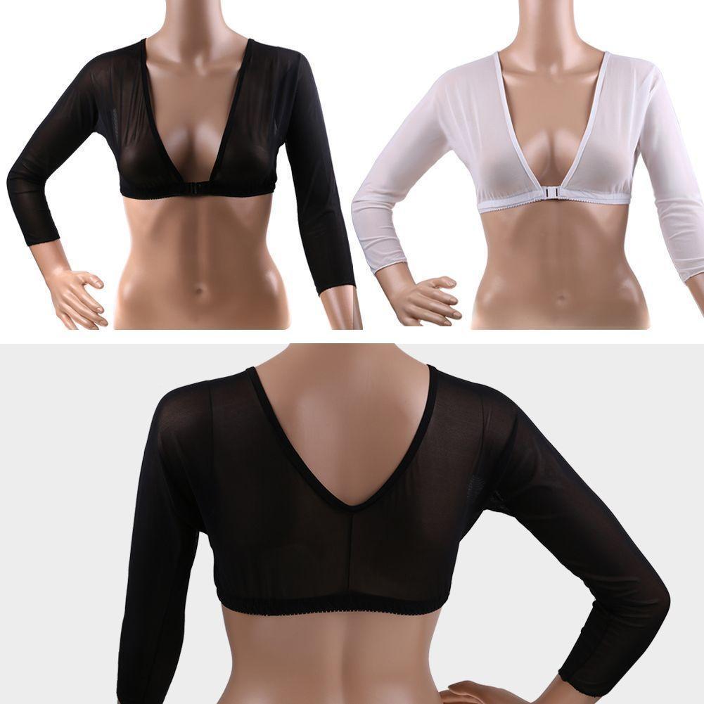 Hauts pour femmes à manches longues, style mode, avec boutons sur le devant, en maille, blancs, avec manches cache-bras et épaulettes