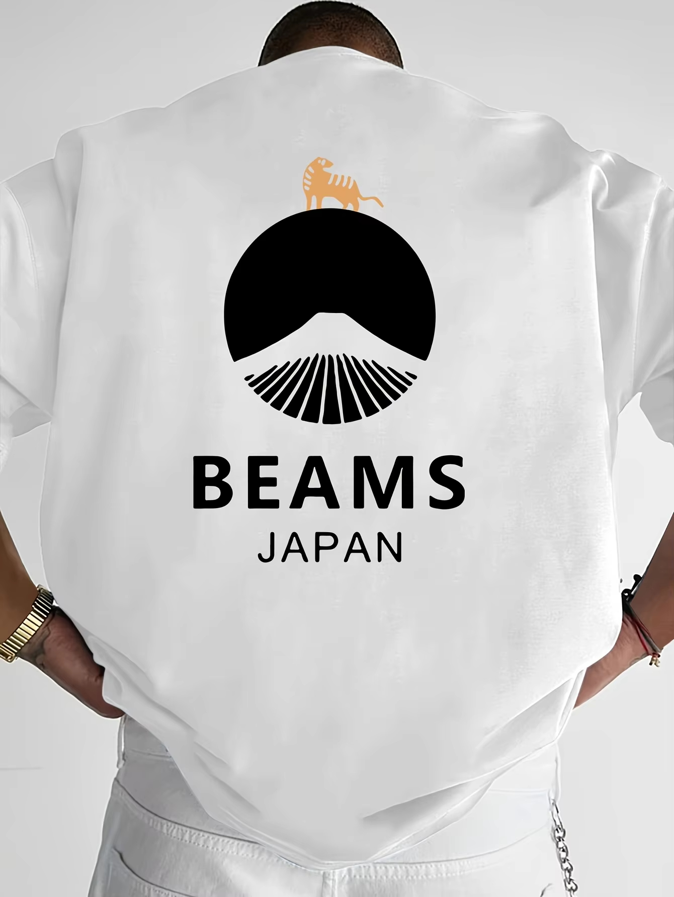 T-shirt imprimé à motifs tendance de style japonais, en coton, à manches courtes et coupe ample, pour hommes et femmes, vêtements pour hommes.