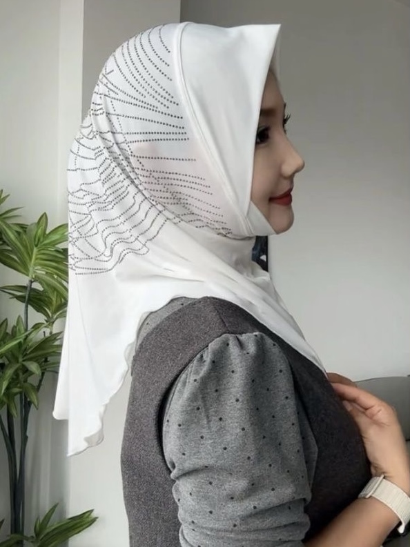 Chapeau musulman musulman pour filles, uni, décontracté, doux, Hijab, couverture scintillante