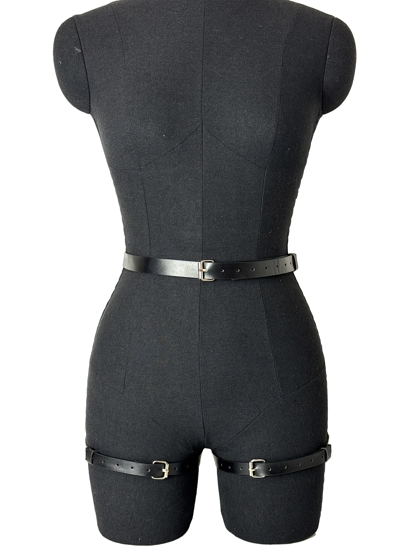Ceinture de mode pour femmes, chaîne à pampilles, harnais en cuir punk, ceinture de taille, harnais de jambe, sangles de jambe, accessoires de vêtements gothiques