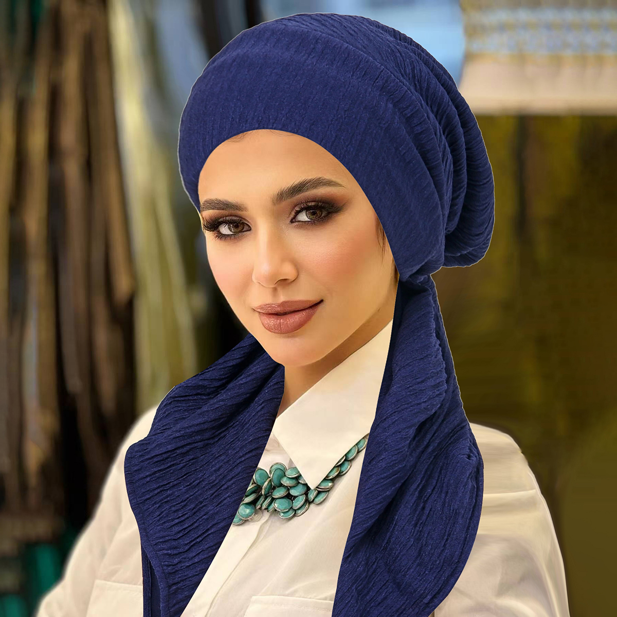 Nouvelles femmes Hijabs doux extensible Bonnet musulman Turban chapeaux foulard enveloppement chimio dame Bandana casquettes sous-écharpe islamique perte de cheveux casquette