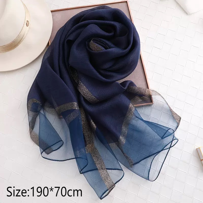 Foulards élégants pour femmes, châles et enveloppes légers en soie pour robes de soirée et de mariage