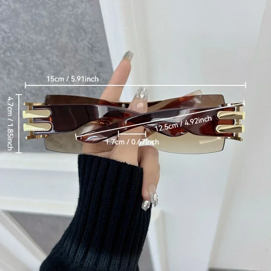 Lunettes de soleil carrées simples pour femmes et hommes, verres dégradés, marque de créateur, magnifiques, pour voyage et extérieur, Oculos De Sol