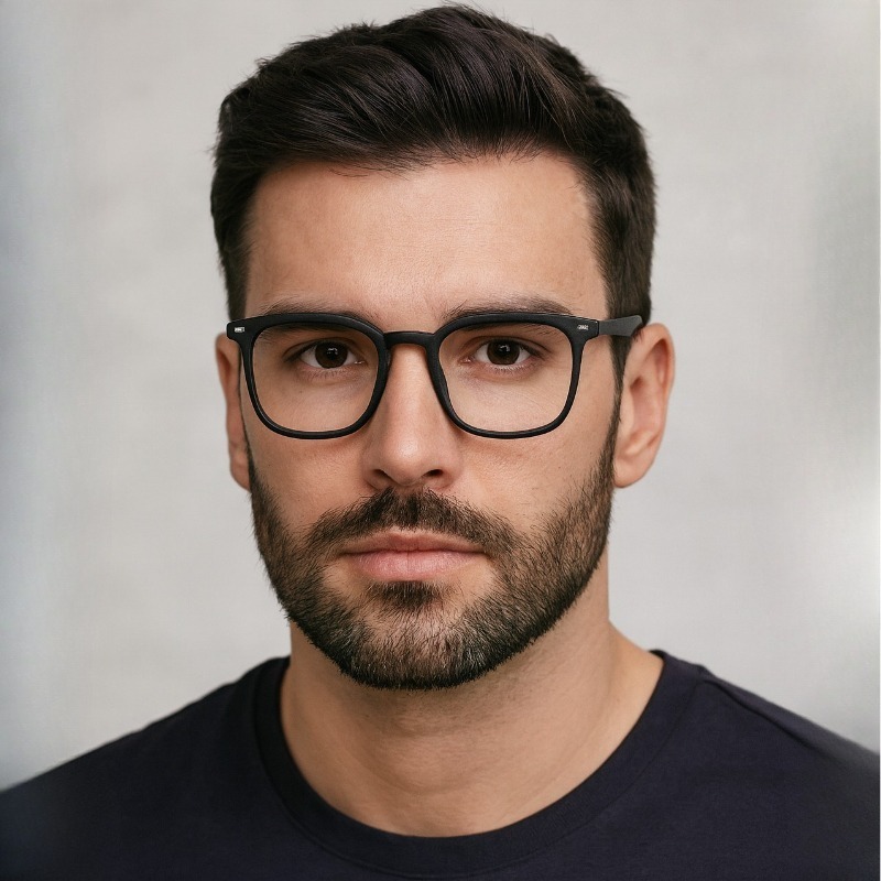 3 paires de lunettes anti-lumière bleue carrées noires, légères et confortables pour un usage quotidien.