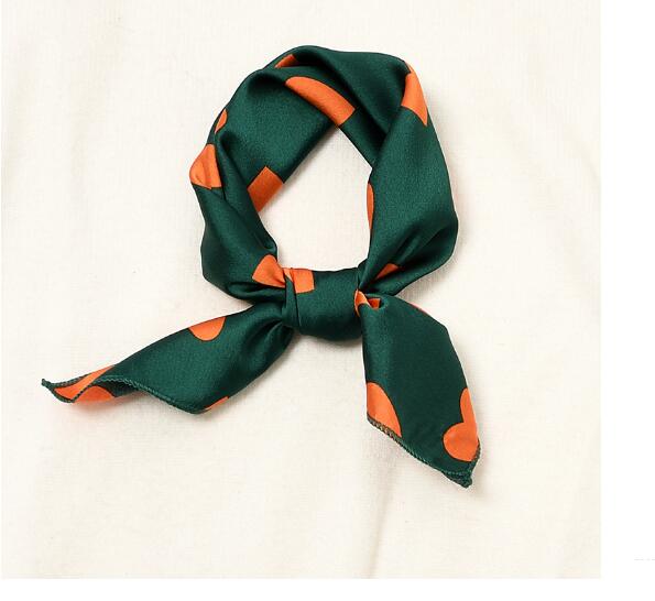 Mode Version coréenne 50x50cm foulards petit foulard poignée sac ruban tout-match hôtesse de compagnie aérienne décoration écharpe cadeau de fête