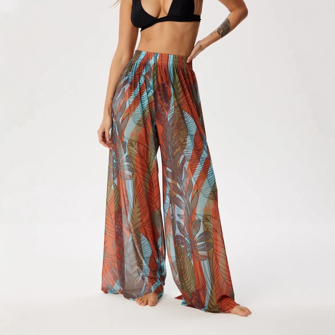 Jupe-pantalon de plage à jambes larges pour femmes, léger, séchage rapide, respirant, Protection solaire SPF, décontracté, coupe ample, vêtements de plage de vacances, été