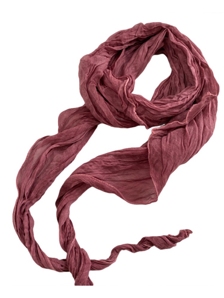 Écharpe fine pour femmes, décoration, automne printemps, coton, lin, couleur unie, teinture par nouage, pliable, couleur unie, longue écharpe à la mode, 2022