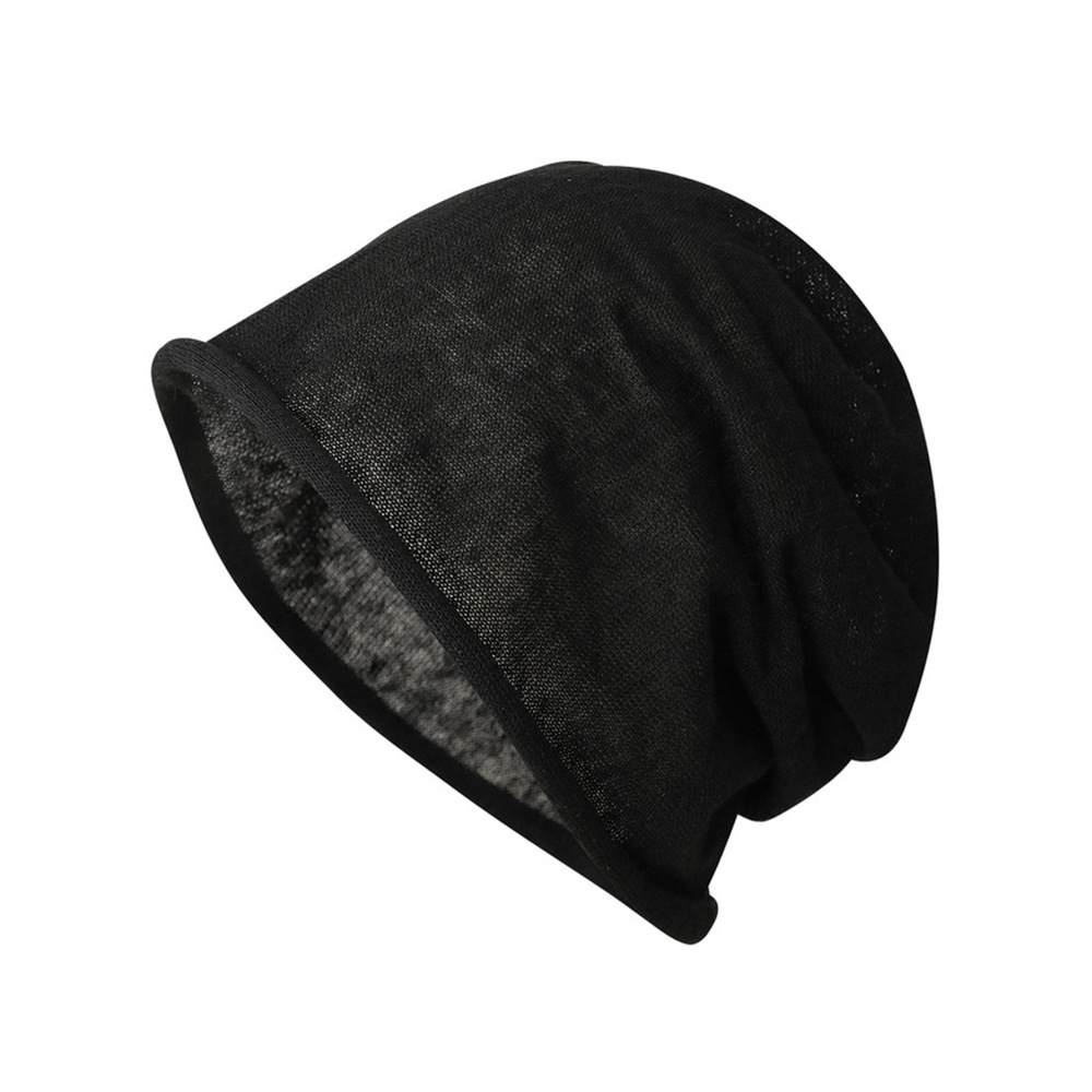 Nouveau bonnet d'été en lin pour femme, décontracté, à bord soufflé, fin, respirant, pour grandes tailles, uni, doux, style skullies, bonnet de soleil, cadeau