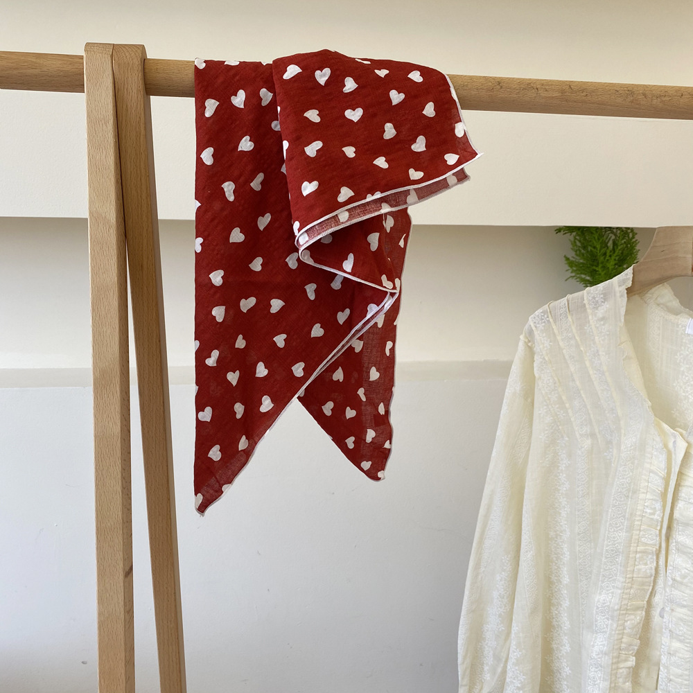Mouchoir de mode femmes coton foulards petites enveloppes mignon Bandana foulards imprimé fleuri foulard cheveux écharpe 55*55CM
