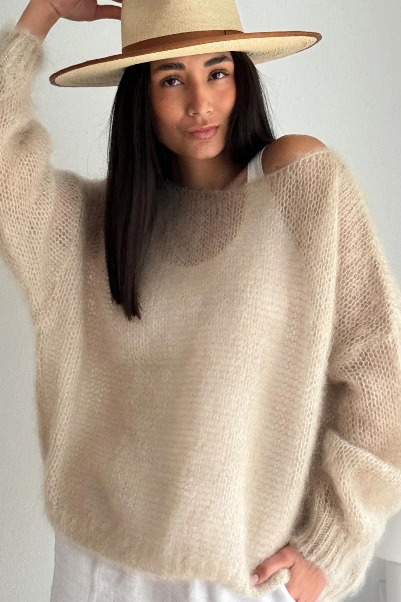 Pull décontracté pour femmes, doux et confortable, épaules dénudées, léger, tenue confortable pour printemps et automne, usage quotidien