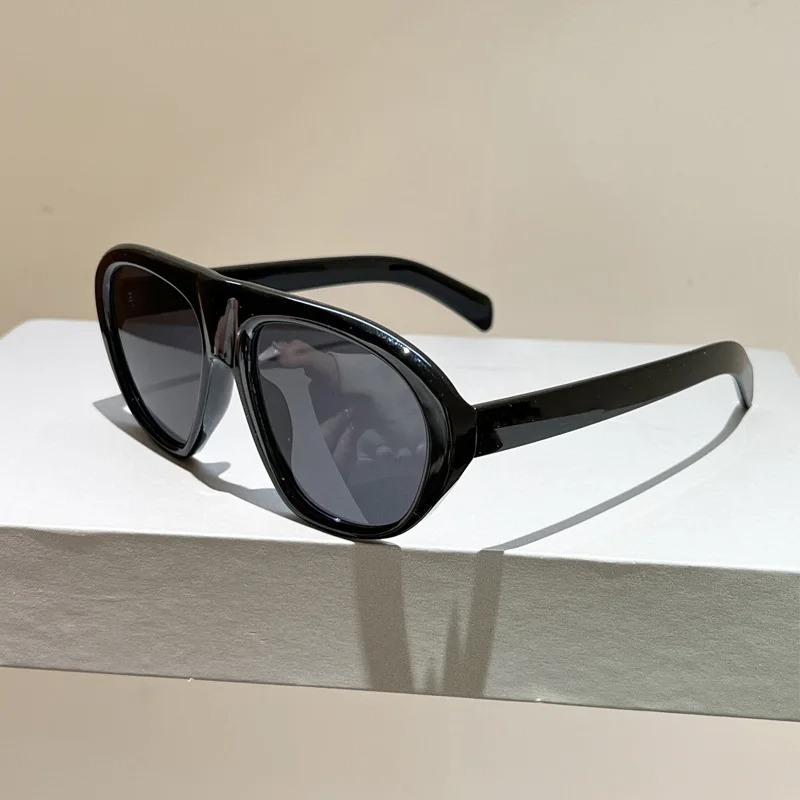 Nouvelles lunettes de soleil ovales à motif léopard dégradé pour femmes, lunettes de soleil vintage élégantes pour hommes, verres noirs UV400 pour l'extérieur