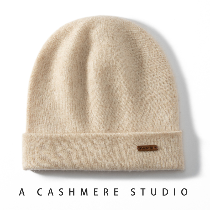 Chapeaux tricotés en cachemire pour femmes, couvre-chef doux et chaud, pour l'extérieur, décontracté, épais, pour filles, de haute qualité, nouvelle collection hiver 2024, 100%