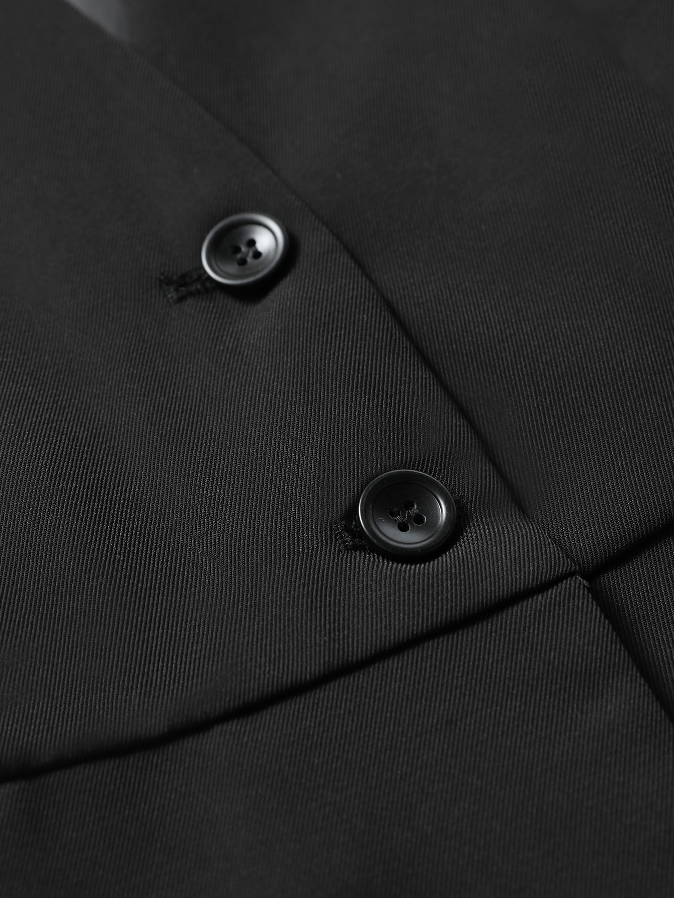 Gilet péplum élégant à col en v pour femmes, gilet blazer boutonné sans manches avec ourlet en mousseline de soie superposé pour le bureau décontracté d'affaires