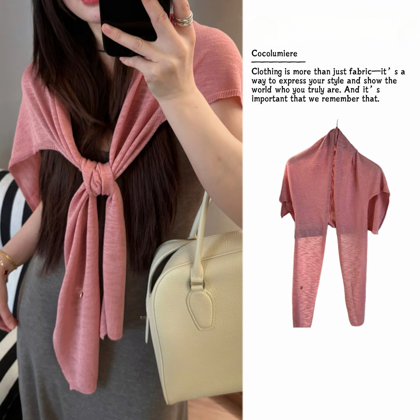 Écharpe d'été légère et respirante pour femme, en tricot fin, avec nœud à nouer sur le devant, protection solaire, châle multifonctionnel pour climatisation