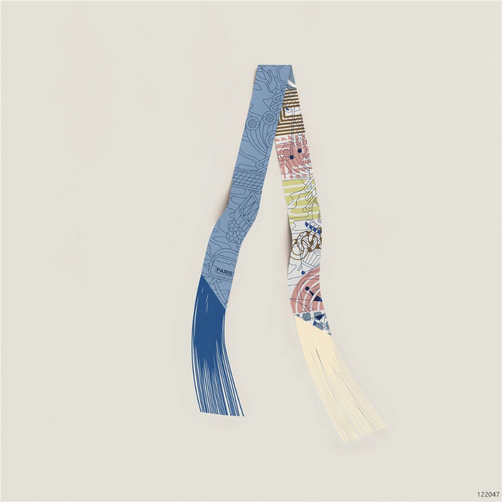 Ruban à pampilles Long coréen en Imitation soie, décoration DIY 5x130cm, écharpe décorative pour femmes, accessoires de mode, petite écharpe
